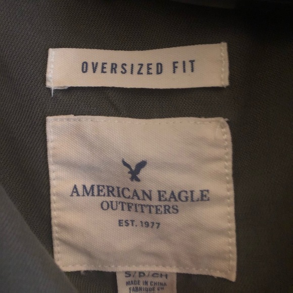 Oversized green jacket/button up - Picture 3 of 3